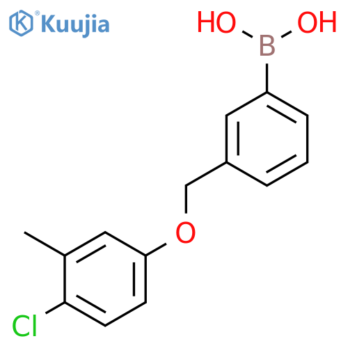 {3-[(4-Chloro-3-methylphenoxy)methyl]phenyl}boronic acid structure