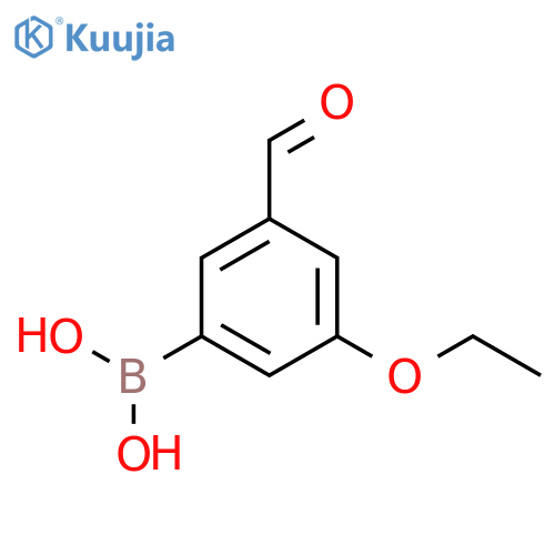(3-Ethoxy-5-formylphenyl)boronic acid structure