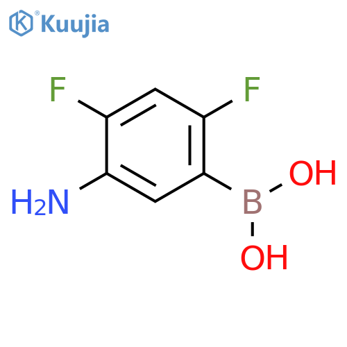 5-AMINO-2,4-DIFLUOROPHENYLBORONIC ACID structure