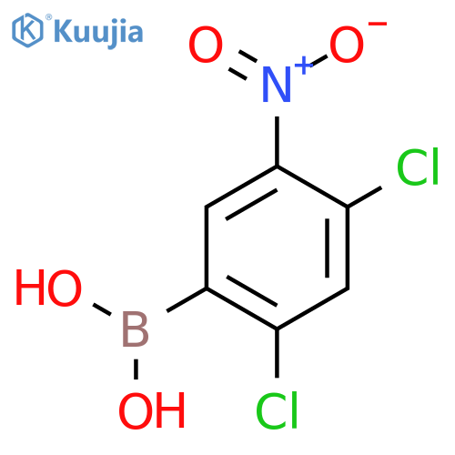 (2,4-Dichloro-5-nitrophenyl)boronic acid structure