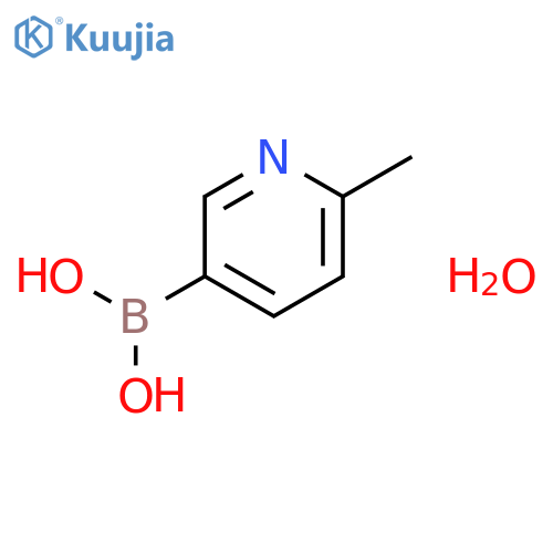 (6-methyl-3-pyridyl)boronic acid;hydrate structure