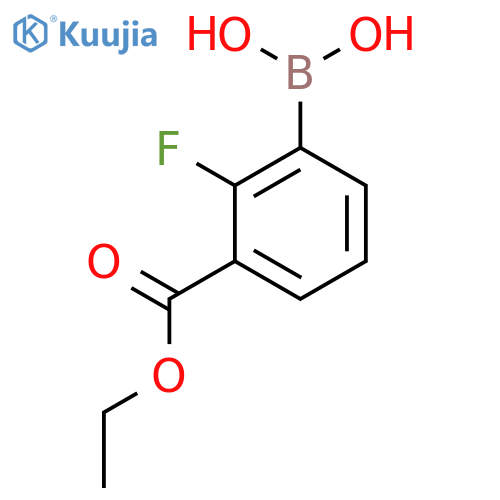 2-Fluoro-3-(ethoxycarbonyl)phenylboronic Acid structure
