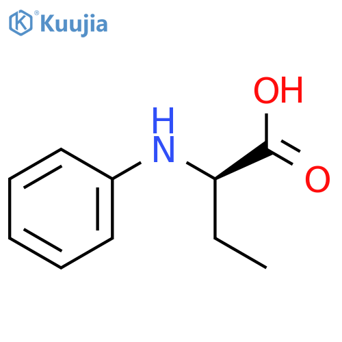 (2R)-2-(phenylamino)butanoic acid structure