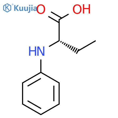 (2S)-2-(phenylamino)butanoic acid structure