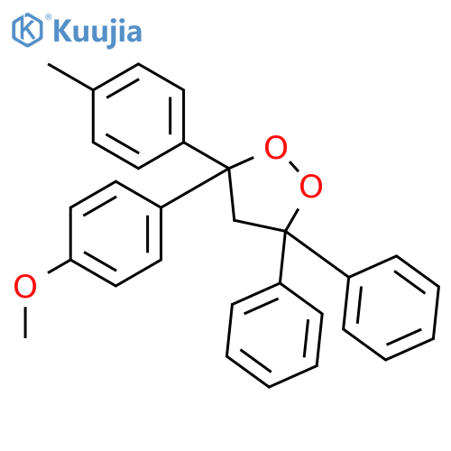 1,2-Dioxolane, 3-(4-methoxyphenyl)-3-(4-methylphenyl)-5,5-diphenyl- structure