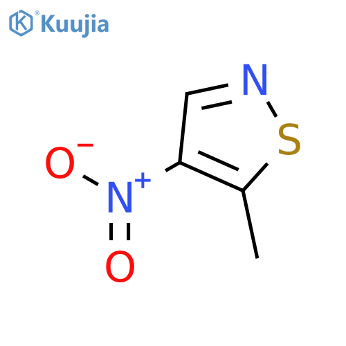 Isothiazole,5-methyl-4-nitro- structure
