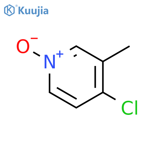 4-Chloro-3-methylpyridine 1-Oxide structure