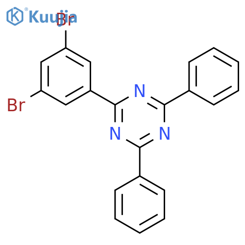 2-(3,5-Dibromophenyl)-4,6-diphenyl-1,3,5-triazine structure
