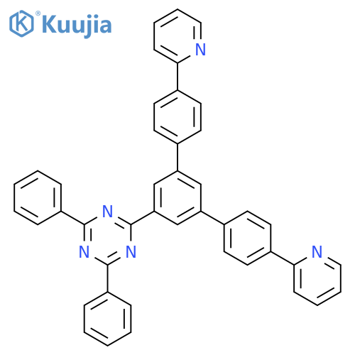 1,3,5-Triazine, 2-(4,4''-di-2-pyridinyl[1,1':3',1''-terphenyl]-5'-yl)-4,6-diphenyl- structure