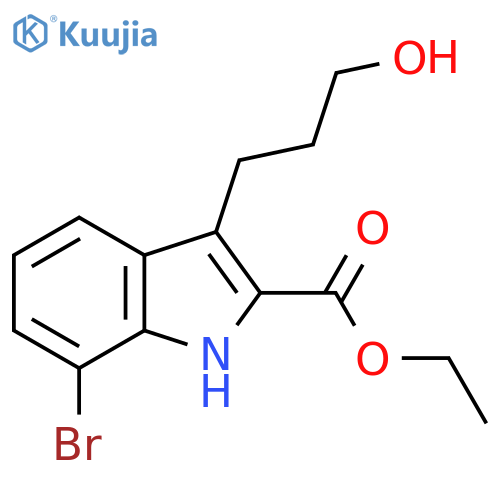 Ethyl 7-Bromo-3-(3-Hydroxypropyl)-1H-Indole-2-Carboxylate structure