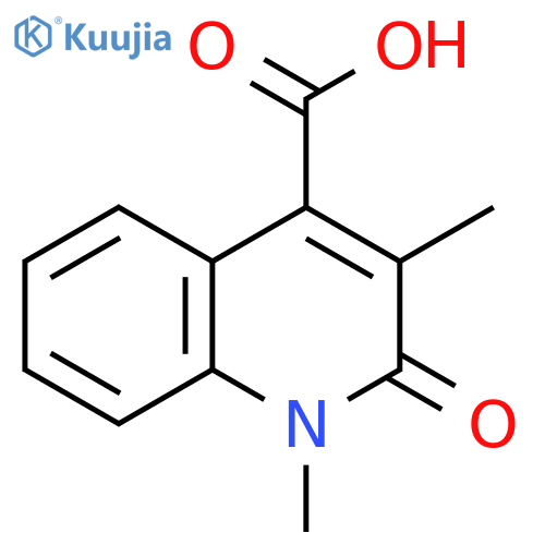 1,3-dimethyl-2-oxo-1,2-dihydroquinoline-4-carboxylic acid structure