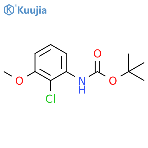 Carbamic acid, N-(2-chloro-3-methoxyphenyl)-, 1,1-dimethylethyl ester structure