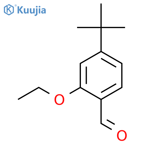 Benzaldehyde, 4-(1,1-dimethylethyl)-2-ethoxy- structure