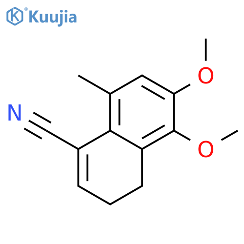 1-Naphthalenecarbonitrile, 3,4-dihydro-5,6-dimethoxy-8-methyl- structure