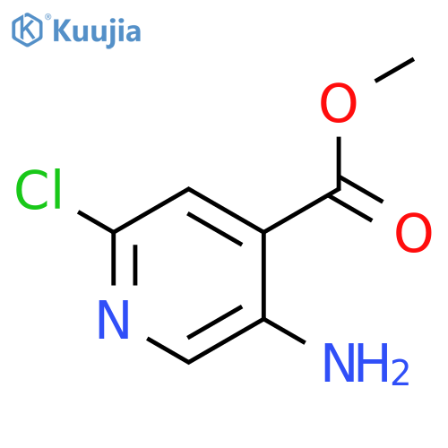 Methyl 5-amino-2-chloroisonicotinate structure