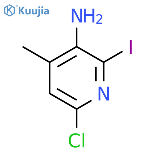 6-Chloro-2-iodo-4-methylpyridin-3-amine structure
