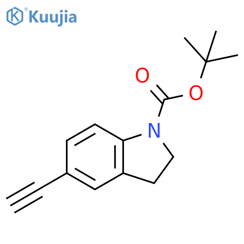 tert-butyl 5-ethynylindoline-1-carboxylate structure