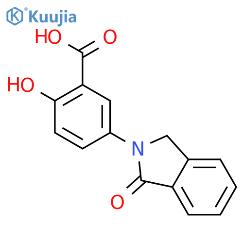 Benzoic acid, 5-(1,3-dihydro-1-oxo-2H-isoindol-2-yl)-2-hydroxy- structure