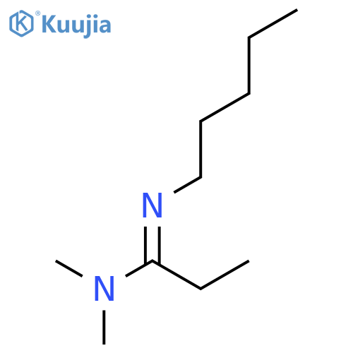 (ch3)2n-c(c2h5)=n(n-c5h11) structure