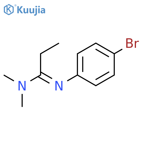 Propanimidamide, N'-(4-bromophenyl)-N,N-dimethyl- structure