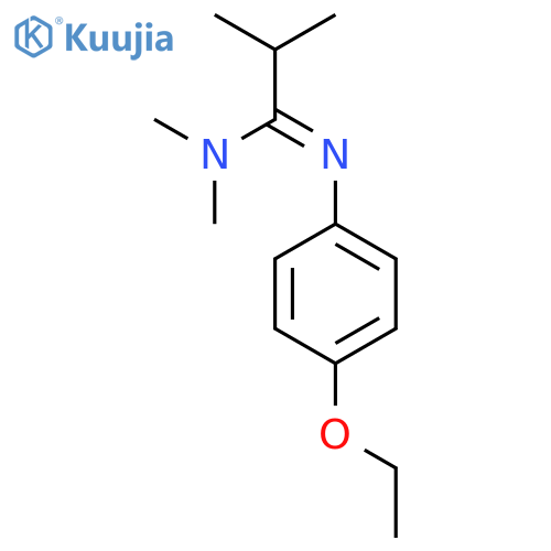 Propanimidamide, N'-(4-ethoxyphenyl)-N,N,2-trimethyl- structure