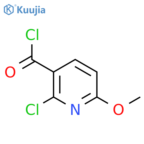 2-chloro-6-methoxypyridine-3-carbonyl chloride structure