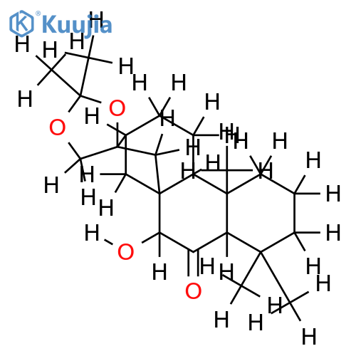 7alpha,16alpha,17-trihydroxy-ent-kauran-6-one 16,17-acetonide structure