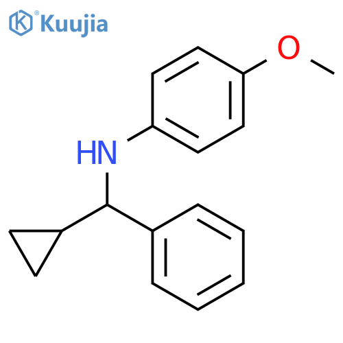 Benzenemethanamine, α-cyclopropyl-N-(4-methoxyphenyl)-, (αS)- structure