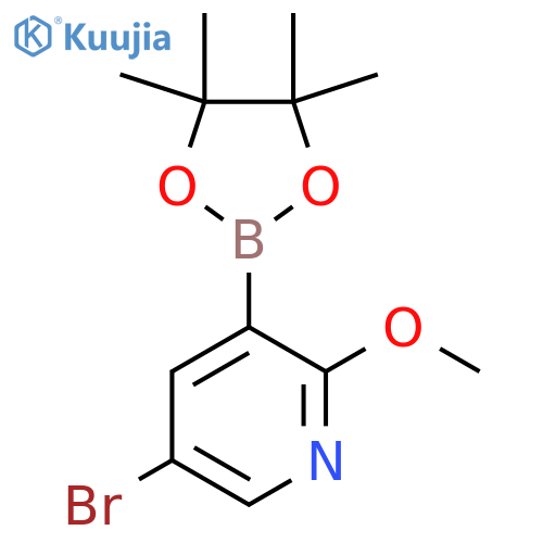 5-Bromo-2-methoxypyridine-3-boronic Acid Pinacol Ester structure