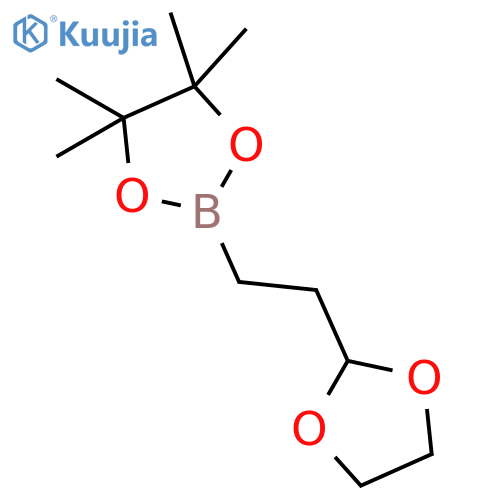 2-(1,3-Dioxolan-2-yl)-1-ethylboronic Acid Pinacol Ester structure