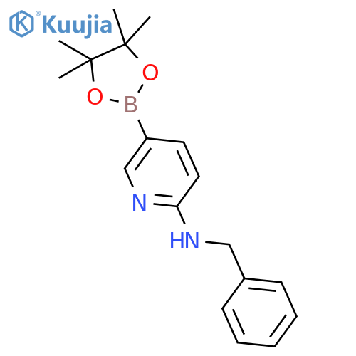 6-(benzylamino)pyridine-3-boronic acid pinacol ester structure