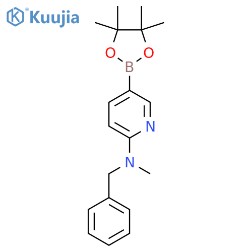 N-Benzyl-N-methyl-5-(4,4,5,5-tetramethyl-1,3,2-dioxaborolan-2-yl)pyridin-2-amine structure
