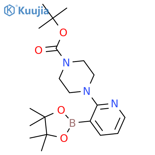 2-(4-BOC-Piperazino)pyridine-3-boronic Acid Pinacol Ester structure