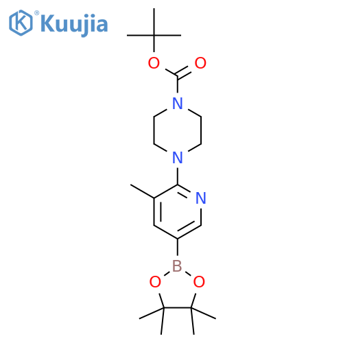 2-(4-Boc-piperazin-1-yl)-3-methylpyridine-5-boronic Acid Pinacol Ester structure