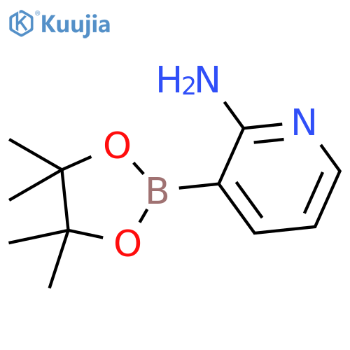 3-(4,4,5,5-tetramethyl-1,3,2-dioxaborolan-2-yl)pyridin-2-amine structure