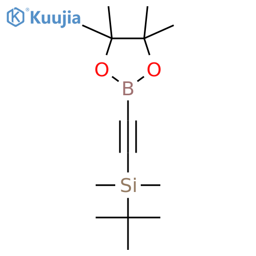 2-((tert-Butyldimethylsilanyl)ethynyl)boronic Acid Pinacol Ester structure