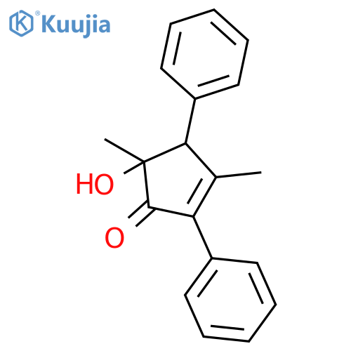 2-Cyclopenten-1-one, 5-hydroxy-3,5-dimethyl-2,4-diphenyl- structure