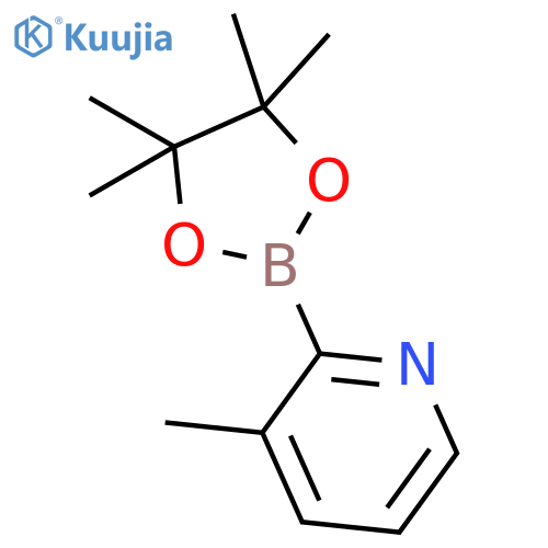 3-Methyl-2-(4,4,5,5-tetramethyl-1,3,2-dioxaborolan-2-yl)pyridine structure