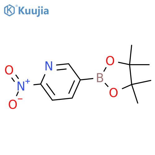 2-Nitro-5-(4,4,5,5-tetramethyl-1,3,2-dioxaborolan-2-yl)pyridine structure