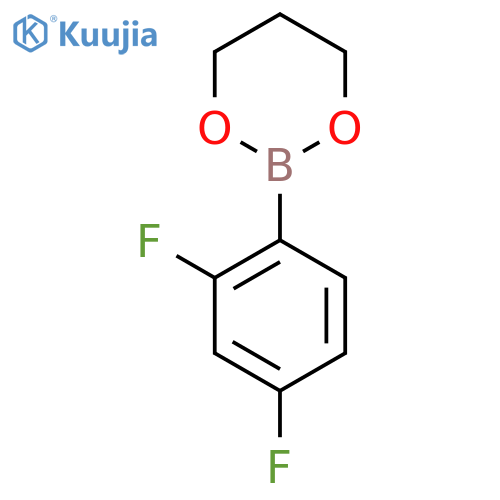 2,4-Difluorophenylboronic acid, propanediol cyclic ester structure