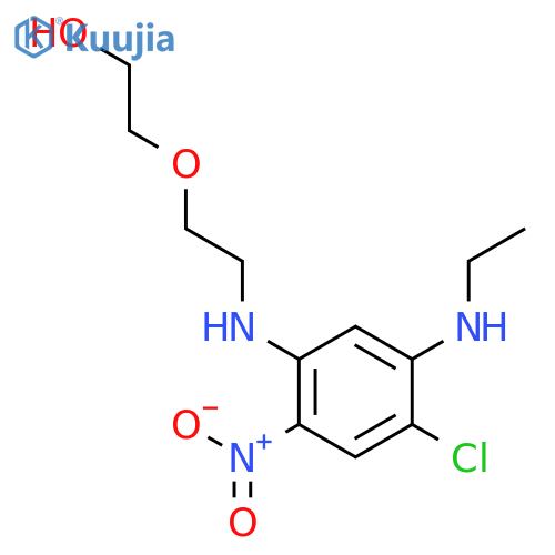 Ethanol, 2-[2-[[4-chloro-5-(ethylamino)-2-nitrophenyl]amino]ethoxy]- structure