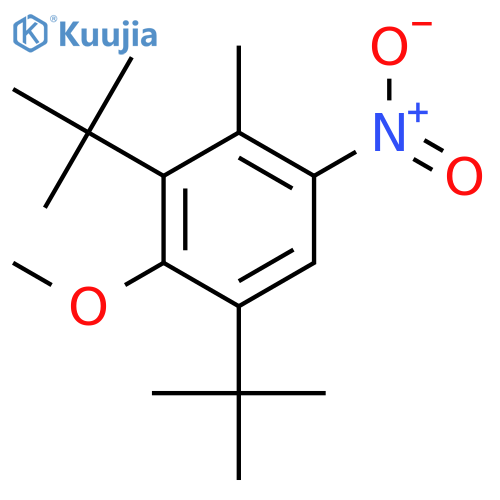 Benzene, 1,3-bis(1,1-dimethylethyl)-2-methoxy-4-methyl-5-nitro- structure