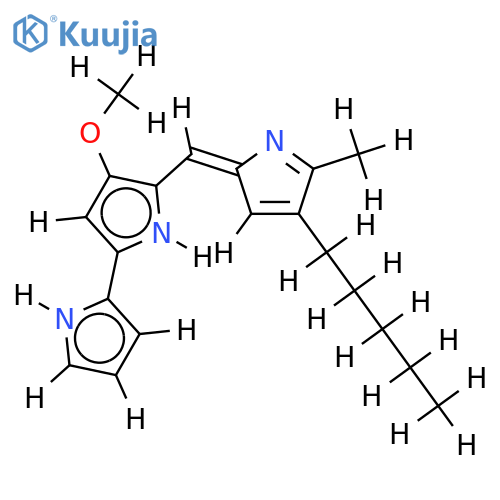 2-methyl-3-pentyl-6-methoxyprodigiosene structure