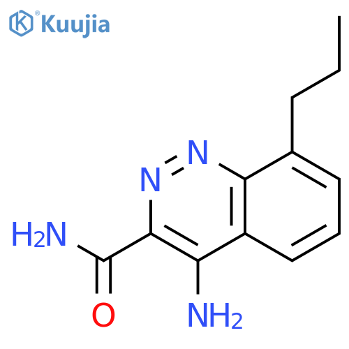 3-Cinnolinecarboxamide, 4-amino-8-propyl- structure