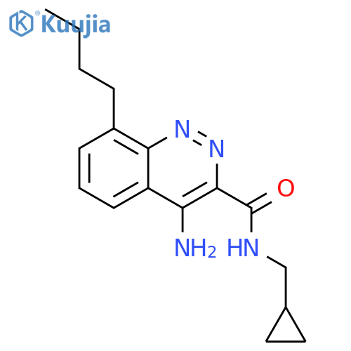 3-Cinnolinecarboxamide,4-amino-8-butyl-N-(cyclopropylmethyl)- structure
