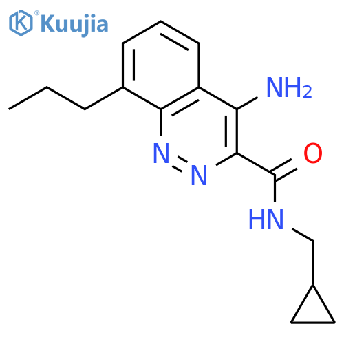 3-CINNOLINECARBOXAMIDE, 4-AMINO-N-(CYCLOPROPYLMETHYL)-8-PROPYL- structure