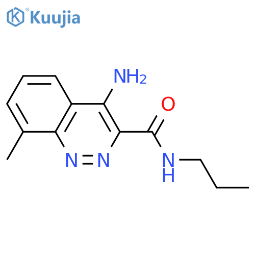 3-Cinnolinecarboxamide, 4-amino-8-methyl-N-propyl- structure