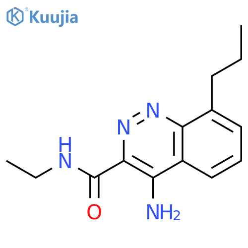 3-Cinnolinecarboxamide, 4-amino-N-ethyl-8-propyl- structure