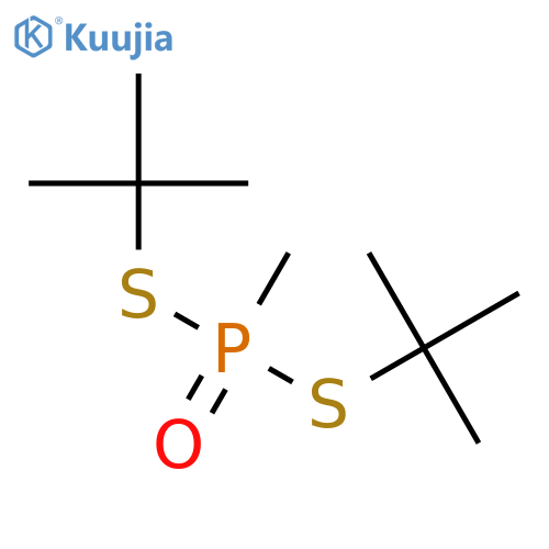 Phosphonodithioic acid, methyl-, S,S-bis(1,1-dimethylethyl) ester structure