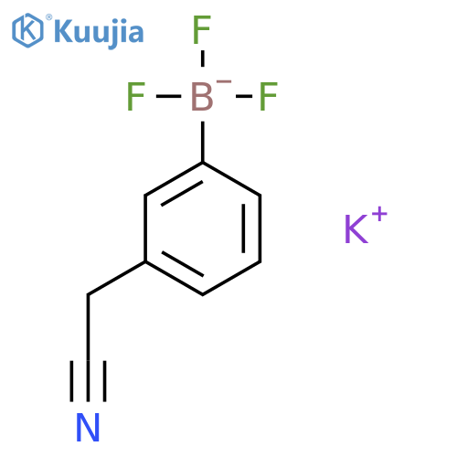 Potassium (3-Cyanomethylphenyl)trifluoroborate structure
